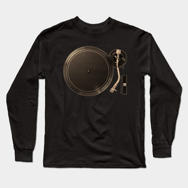 Turntable machine night Long Sleeve T-Shirt by MAGIC MUSHROOM